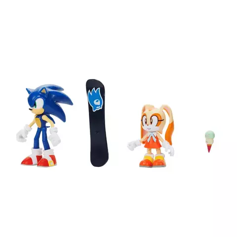 Sonic The Hedgehog Bonecos Sonic e Cream Com Acessórios 4218 Sunny