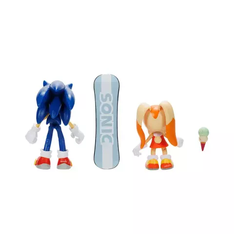 Sonic The Hedgehog Bonecos Sonic e Cream Com Acessórios 4218 Sunny