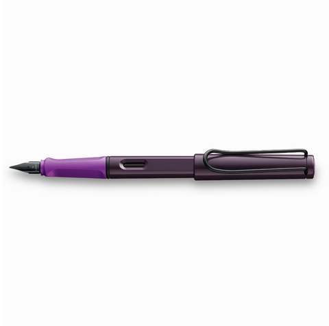 Caneta Tinteiro Lamy Safari Violet Blackberry Pena Média Coleção Exclusiva
