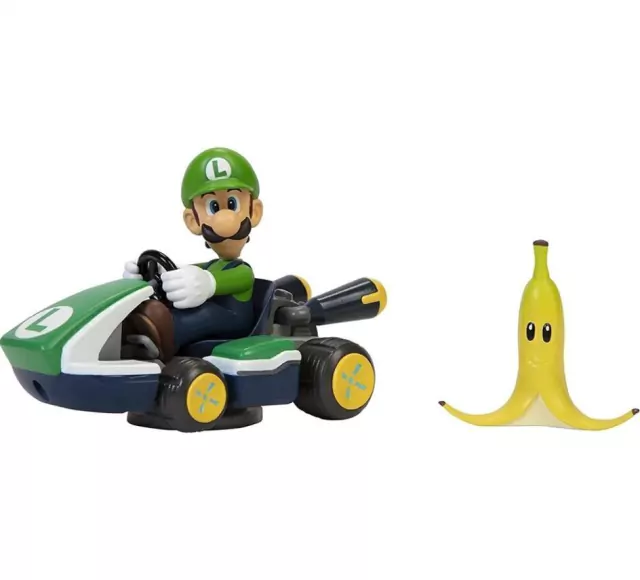  Carrinho Luigi Super Mario Kart Veículo Spin Out Candide 3022