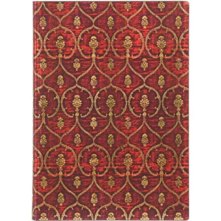 Caderno Paperblanks Red Velvet 18x13 Cm Pautado Capa Flex 9631-3