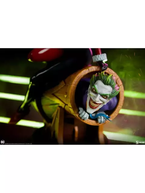 Estátua Arlequina e Coringa - DC Comics - Diorama - Sideshow