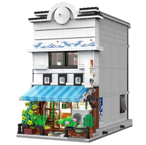 Blocos de Montar Restaurante De Sushi Japonês Com Led Fun F0234-2