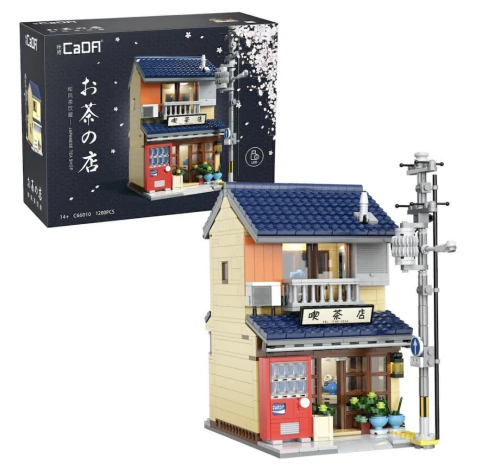 Blocos de Montar Loja De Chá Tradicional Japonesa Com Led Fun F0234-3