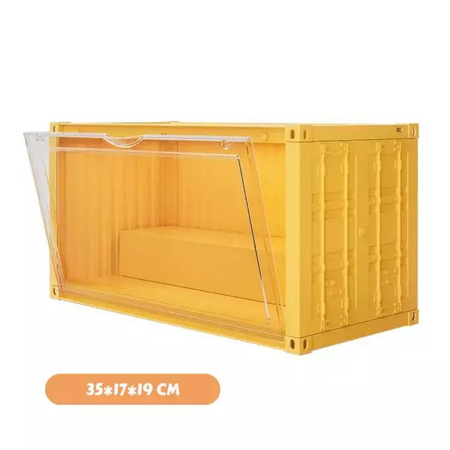 Expositor Container Display Box de Acrílico com LED 910 - Amarelo - 19 cm de altura - comprar online