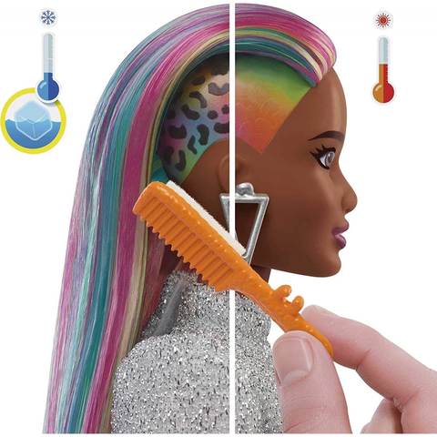 Boneca Barbie Penteado Arco Íris De Oncinha Negra Grn80 Mattel
