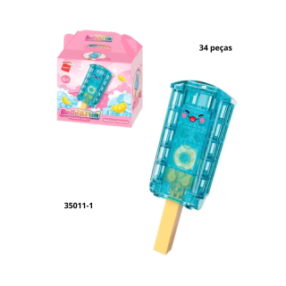 Blocos de Montar Build & Fun Sweetie Story - Delicious Popsicle - Qman 35011-1
