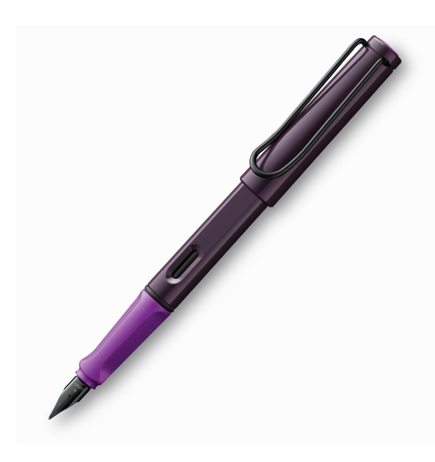 Caneta Tinteiro Lamy Safari Violet Blackberry Pena Média Coleção Exclusiva