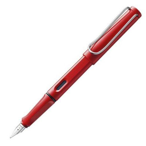 Kit Lamy Caneta Tinteiro Safari Vermelha + Conversor + Tinta 30 Ml