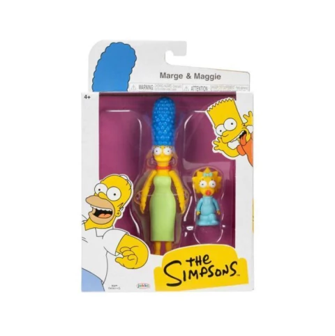 The Simpsons Marge e Maggie Articulados 14cm 4454 Sunny Jakks Pacific