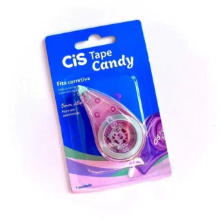 Fita Corretiva Tape Candy Rosa Cis 0355