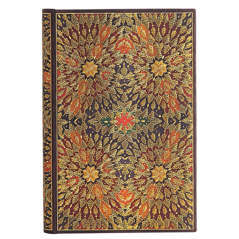 Caderno Paperblanks 14x9,5cm Pautado Fire Flowers Mini 54122