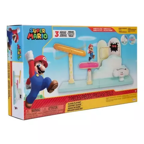 Boneco Super Mario Playset Nas Nuvens - 3077 - Candide