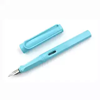 Caneta Tinteiro Lamy Safari Azul Céu Pena M Ed Especial Primavera 2023