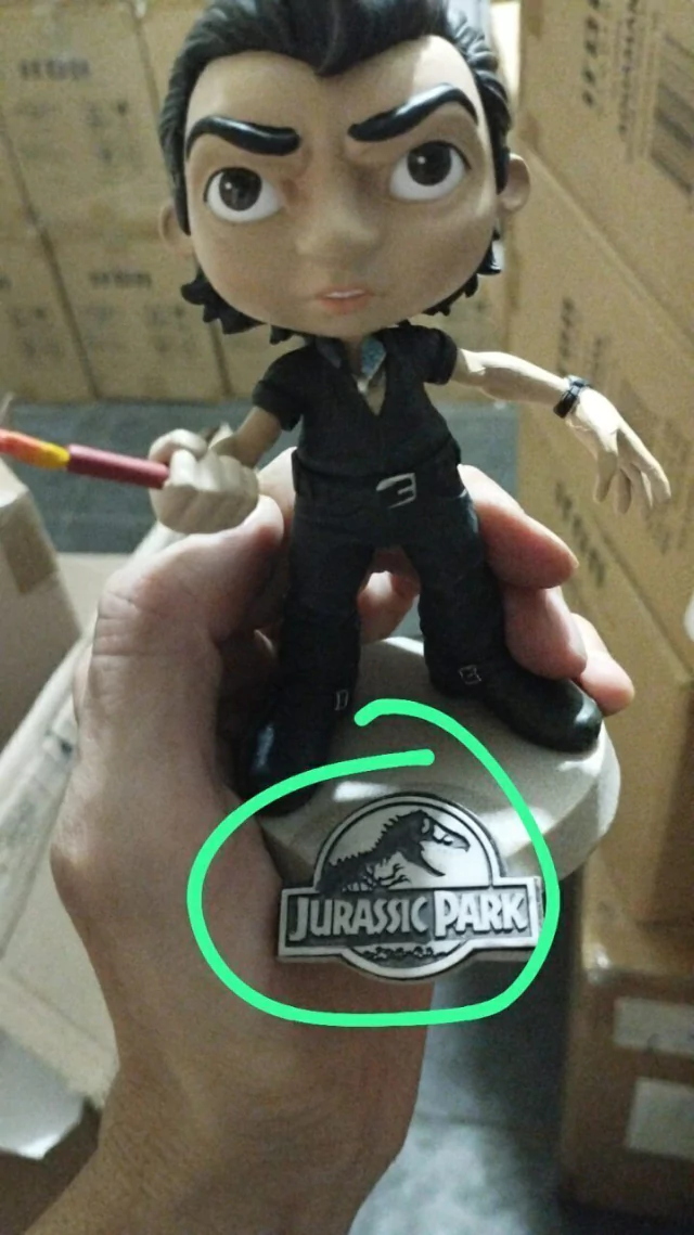LIVE DA PENS - Ian Malcolm Jurassic Park Minico Ja Exposto - COM AVARIA - LER ANÚNCIO