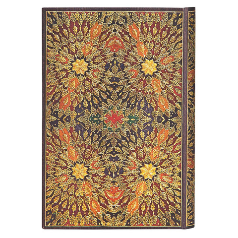 Caderno Paperblanks 14x9,5cm Pautado Fire Flowers Mini 54122