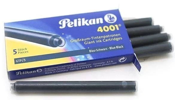 Cartucho De Tinta Azul Negro Pelikan Gtp5 4001 Para Tinteiro