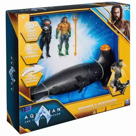 Boneco E Submarino Conjunto de Batalha Aquaman Vs Black Manta Sunny 3455