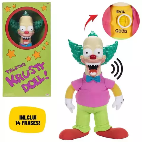 The Simpsons Pelúcia Interativa Krusty 36 cm 4046 Sunny Jakks Pacific