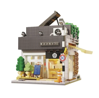 Blocos de Montar Cafeteria de Verão Japonesa Com Led  Fun F0234-0