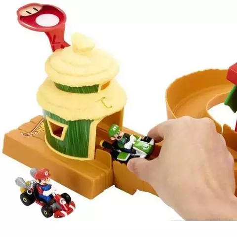 Pista Hot Wheels Mario Kart Corrida Na Selva Hmk49 Mattel