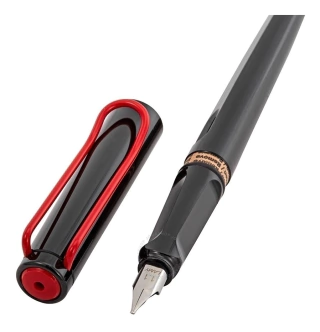 Caneta Tinteiro Lamy Joy Preto Com Vermelho Pena 1.1mm