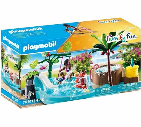 Playmobil Piscina Infantil com Toboágua Family Fun 70611