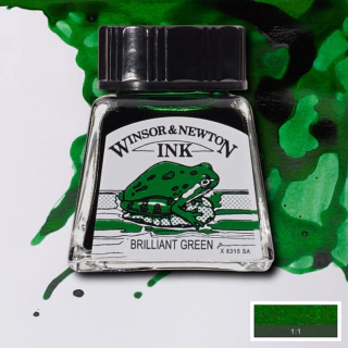 Tinta Desenho Winsor & Newton 14ml Brilliant Green 1005046