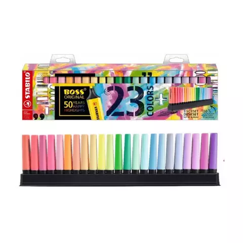 Marcador De Texto Boss Kit Com 23 Cores Stabilo 5475