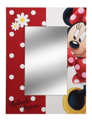 Espelho Com Moldura Minnie Mouse Disney 40 X 30 Cm 8333
