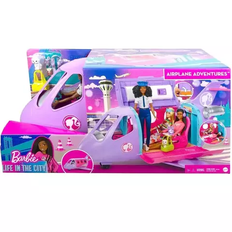 Barbie Aventuras no Avião Com Boneca - HCD49 - Mattel