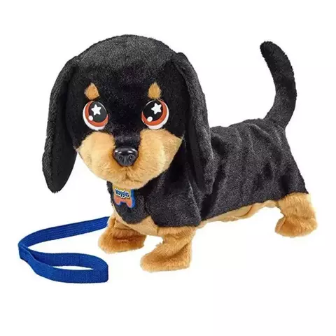 Pelúcia Fur Balls Adotados Cachorro Salsicha F00197 Fun (coleira azul)