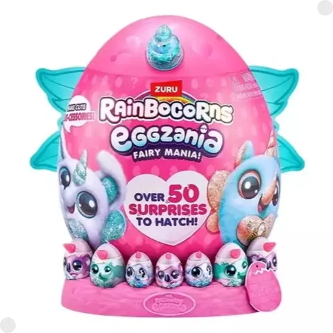 Pelúcia Supresa Rainbocorn Eggzania Fairy Mania Series 1 Fun F0173-9