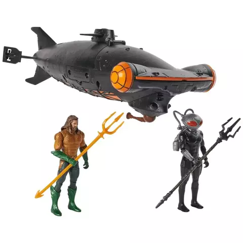 Boneco E Submarino Conjunto de Batalha Aquaman Vs Black Manta Sunny 3455