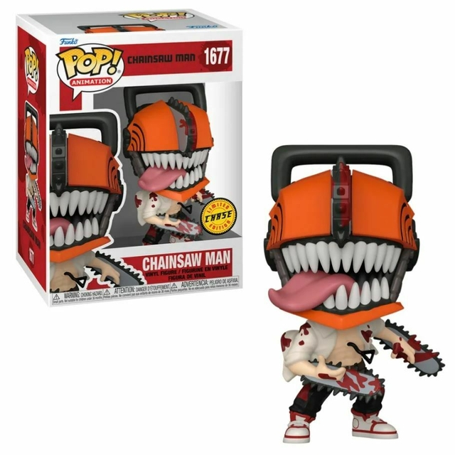 Boneco Funko Pop Chainsaw Man Chainsaw Man CHASE 1677