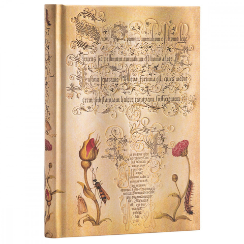 Caderno Paperblanks Flemish Rose Midi 18x13 Cm Capa Dura 81227