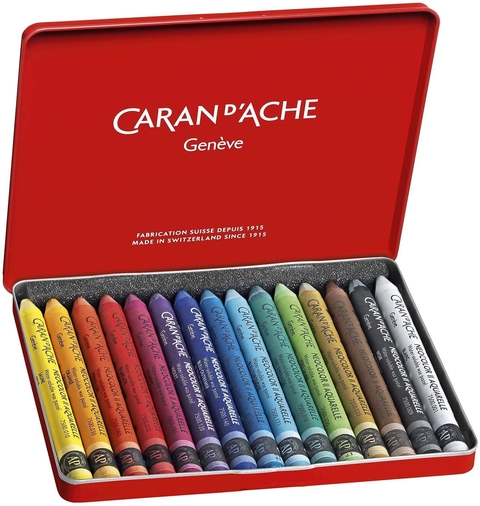 Estojo Giz Aquarelável Caran Dache Neocolor II 15 Cores 7500315