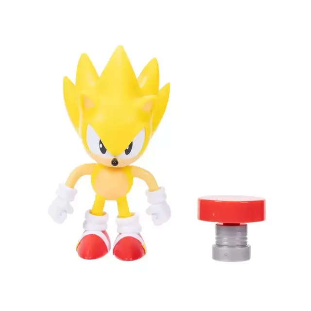 Boneco Articulado Sonic The Hedgehog Super Sonic 10 Cm 4550 Sunny