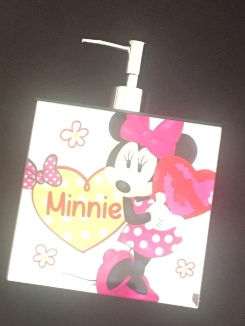 Dispenser Sabonete Minnie Mouse Saboneteira Cod 8262