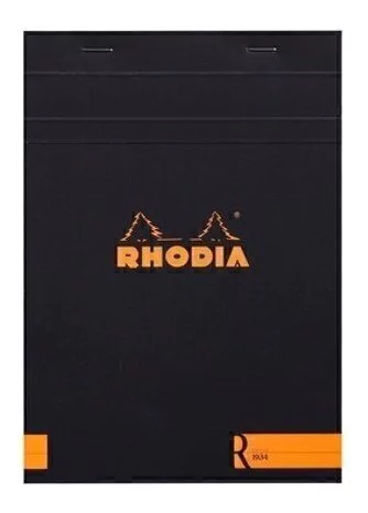 Bloco De Desenho E Notas Rhodia A5 N°16 Capa Preta 162008