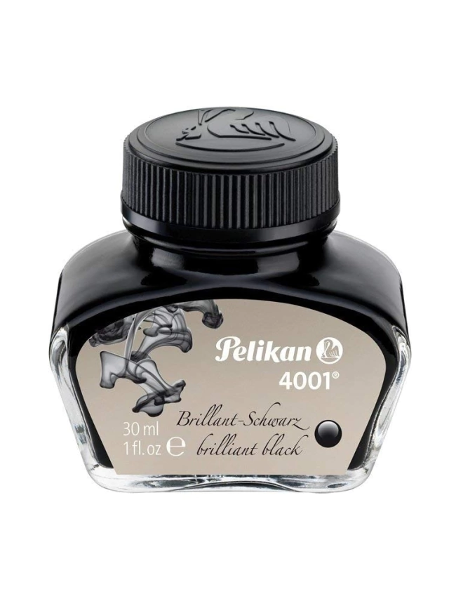 Tinta Pelikan 4001 Engarrafada - Preto 30 Ml- 301051