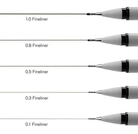 Caneta Nanquim Winsor & Newton 0.5mm Black 7001026