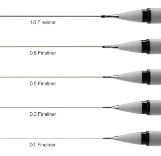 Caneta Nanquim Winsor & Newton 1.0mm Black 7001028