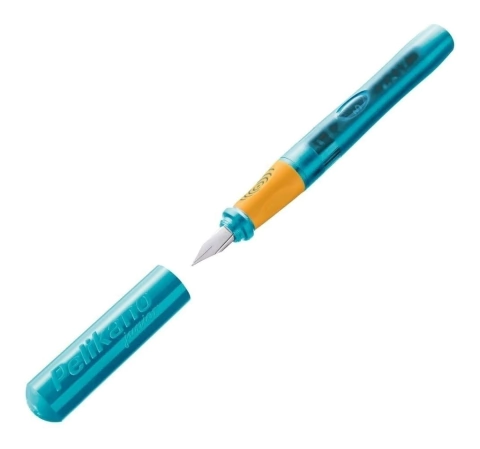 Caneta Tinteiro Pelikan Junior Para Destros Turquoise 924886
