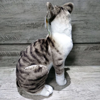 Pelúcia Gato Listrado Sentado 35 Cm Fizzy Fc2743