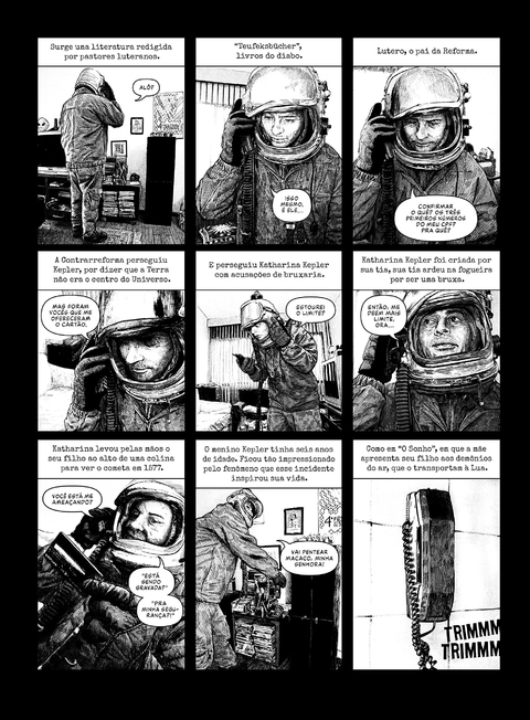 O Astronauta ou Livre Associação de um Homem no Espaço
