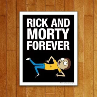 Placa Decorativa Rick And Morty Forever! - Legião Nerd