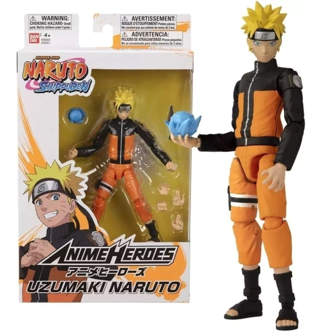 Boneco Naruto Shippuden Anime Heroes Uzumaki Naruto Bandai F00511