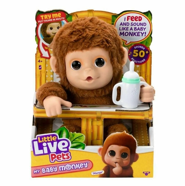 Little Live Pets Pelúcia My Baby Macaquinho Fun Divirta-se F0173-0