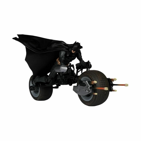 Figura Batpod With Batman - DC - DC Multiverse Vehicles - McFarlane